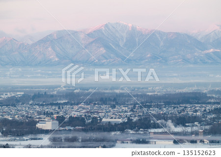 Hidaka Mountains and Tokachi Plain Hidaka Mountains and Tokachi Plain 135152623