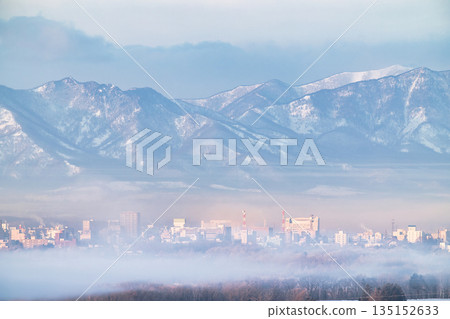 Hidaka Mountains and Tokachi Plain 135152633