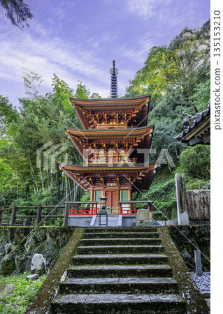 36th of the 88 Shikoku Temples: Seiryu-ji Temple, Three-story Pagoda, Tosa City, Kochi Prefecture 36th of the 88 Shikoku Temples: Seiryu-ji Temple, Three-story Pagoda, Tosa City, Kochi Prefecture 135153210