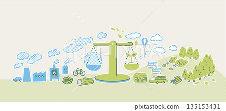 碳中和圖像 135153431