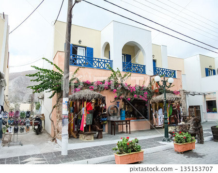 希臘聖托里尼愛琴海的可愛小店 135153707