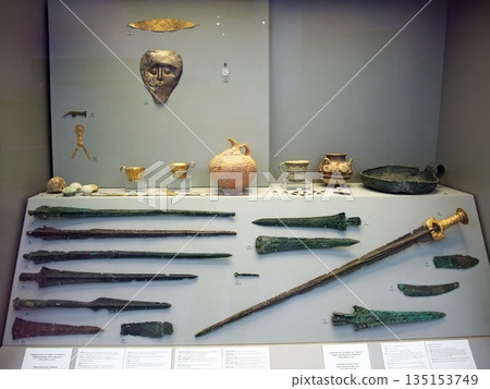 Athens, Greece, National Archaeological Museum, Sword Athens, Greece, National Archaeological Museum, Sword 135153749