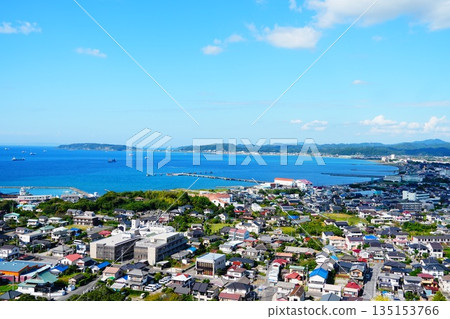 Tateyama Bay as seen from Tateyama Castle 135153766