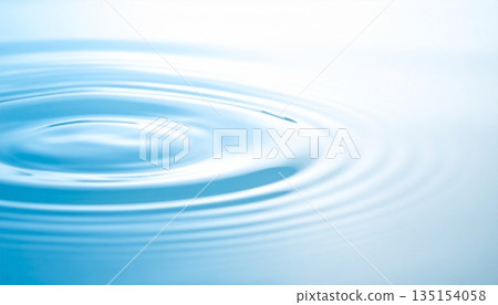 淺藍色背景和水波紋 - 人工智慧生成素材 135154058