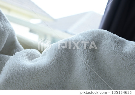 white soft fluffy blanket textile white soft fluffy blanket textile 135154635