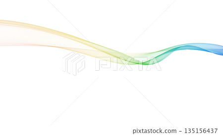 彩色波浪背景線白色背景背景用於演示等。 135156437
