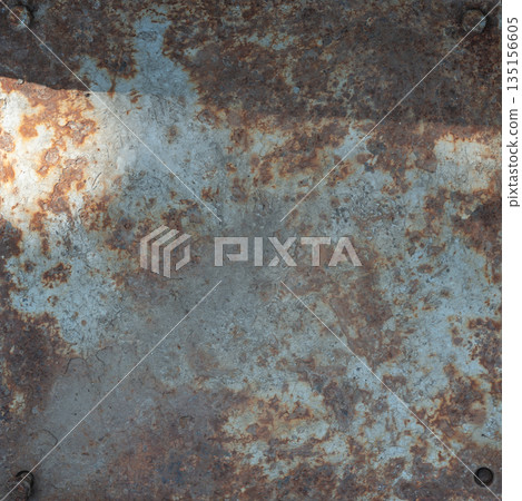 Rusty Weathered Metal Surface with Natural Corrosion Texture Rusty Weathered Metal Surface with Natural Corrosion Texture 135156605