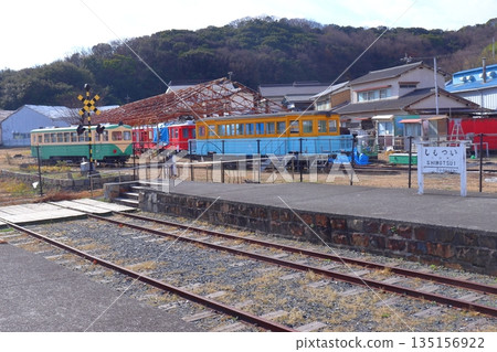 Remains of Shimotsui Station, the former terminus of the Shimotsui Electric Railway (Kojima, Kurashiki City, Okayama Prefecture) Remains of Shimotsui Station, the former terminus of the Shimotsui Electric Railway (Kojima, Kurashiki City, Okayama Prefecture) 135156922