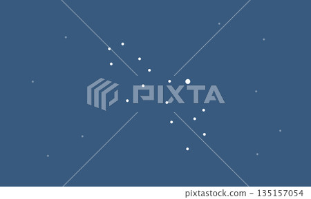 Illustration of Virgo floating in the starry sky (stars only, no connecting lines) Illustration of Virgo floating in the starry sky (stars only, no connecting lines) 135157054