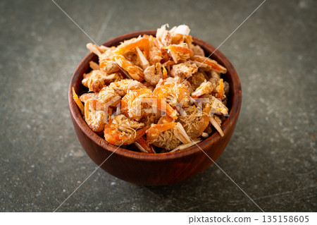 dried shrimps or dried salted prawn dried shrimps or dried salted prawn 135158605