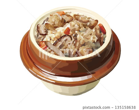 Chicken rice (in a pot) 135158638