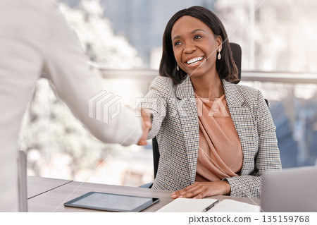 Young, businesswoman and shake hands or welcome management or interview for new job and in the office. Partnership, human resource and female worker hired or meeting or deal approved in the workplace Young, businesswoman and shake hands or welcome management or interview for new job and in the office. Partnership, human resource and female worker hired or meeting or deal approved in the workplace 135159768