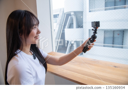 運動相機、直播、無線麥克風、視訊串流、妹妹型、溫柔型、姐姐型 135160934