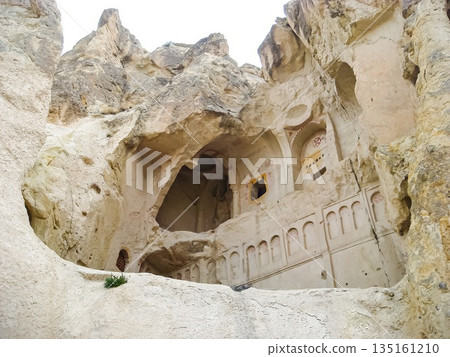 Stone dwellings in Cappadocia, Türkiye 135161210