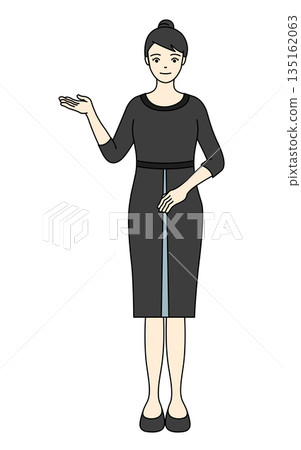 Female staff in beauty salon uniforms providing guidance and explanations Female staff in beauty salon uniforms providing guidance and explanations 135162063