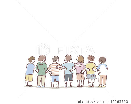 孩子們的背影 135163790