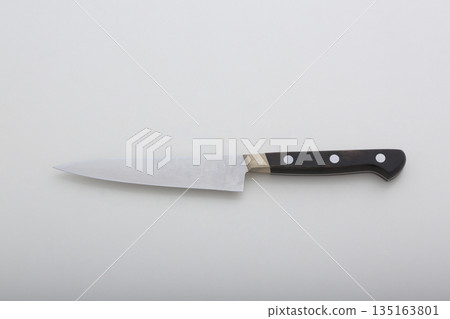 Kitchen knife on white background 135163801
