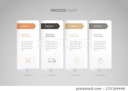 Infographics design vector. Business concept with steps or processes. Infographics design vector. Business concept with steps or processes. 135164446