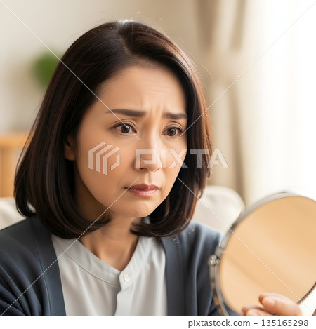 一位50多歲的女士：我最近是不是皺紋變多了？ 135165298