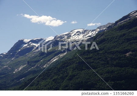 Mountains of Hardangerfjord, Norway 135166260