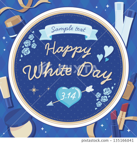 White Day Frame_Round Frame_Cosmetics_Square 135166841