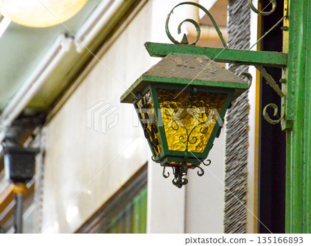 Stylish and retro street lamp 135166893