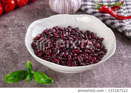 Raw dry red beans heap Raw dry red beans heap 135167322