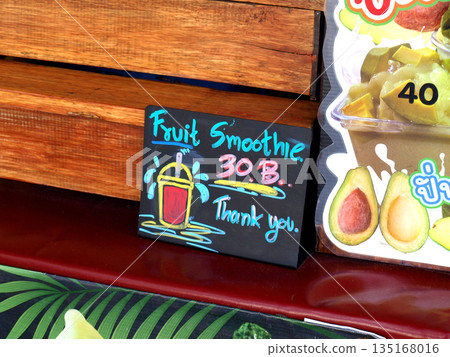 Fruit smoothie menu Fruit smoothie menu 135168016