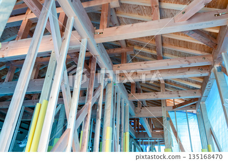 房屋圖片：新木屋的屋頂框架 135168470