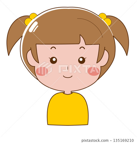 一個女孩帶著微笑 一個女孩帶著微笑 135169210