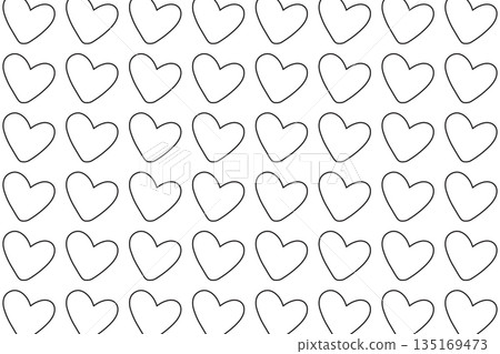 Seamless pattern of simple heart shapes perfect for background design Seamless pattern of simple heart shapes perfect for background design 135169473