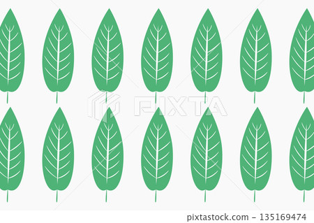 Seamless pattern of stylized green leaves illustration for backgrounds and designs Seamless pattern of stylized green leaves illustration for backgrounds and designs 135169474
