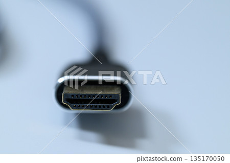 Close-up of an HDMI cable terminal Close-up of an HDMI cable terminal 135170050