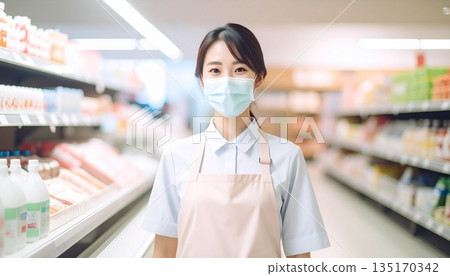 藥局的日本女員工負責庫存管理 135170342