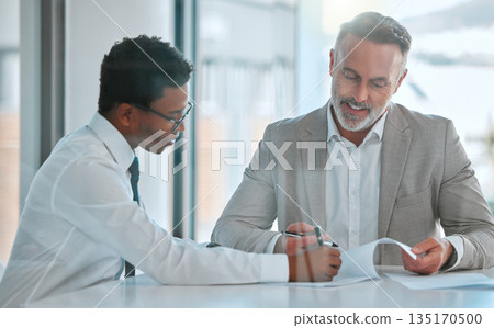 Human resources, contract or signature with a business man and candidate for a vacancy meeting in an office. Manager, recruitment and opportunity with signing of documents for hiring in a boardroom Human resources, contract or signature with a business man and candidate for a vacancy meeting in an office. Manager, recruitment and opportunity with signing of documents for hiring in a boardroom 135170500