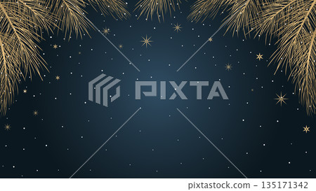 christmas background with pine branches christmas background with pine branches 135171342