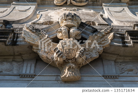 Ornate Baroque Third Gate of Alba Carolina Fortress Romania 135171634