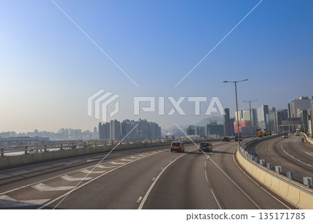 Dec 27 2025 Kwun Tong Bypass Elevated Expressway in Hong Kong 135171785