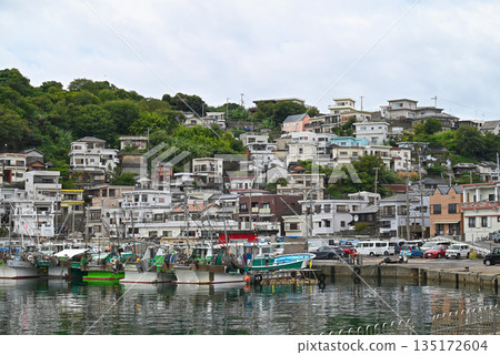[Wakayama City, Wakayama Prefecture] A fishing village spread across the slopes of Cape Saikazaki 135172604