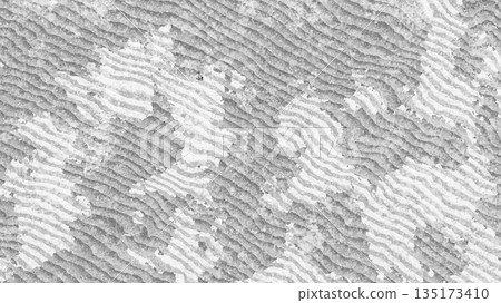 Grunge corrugated metal surface with peeling paint weathered texture. 3D rendering illustration 135173410