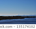 The Great River and Mount Fuji 135174102
