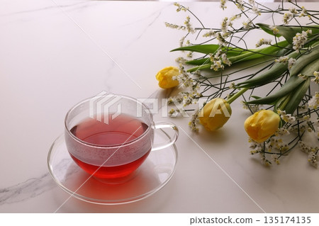 Tulips and herbal tea Tulips and herbal tea 135174135