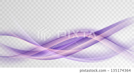 Abstract purple wave background with luxurious elements. Vector illustration. 135174364