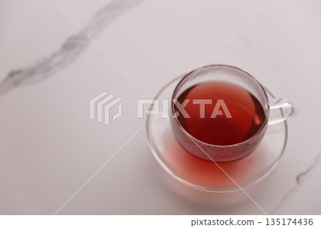 Red herbal tea 135174436