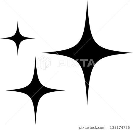 Black glitter mark vector illustration material 135174726