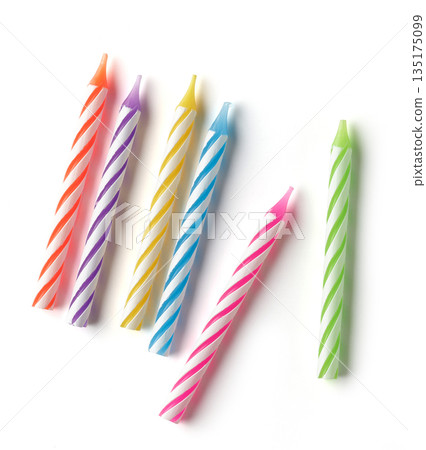 colorful birthday candles 135175099