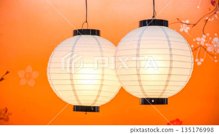 chinese lanterns on the wall chinese lanterns on the wall 135176998
