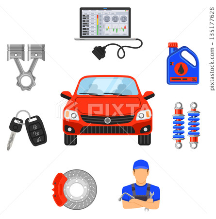 Car Service Infographics Car Service Infographics 135177628