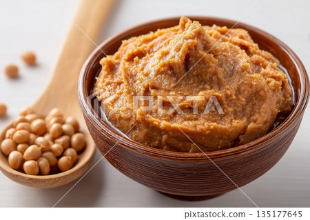 Miso and soybeans Miso and soybeans 135177645