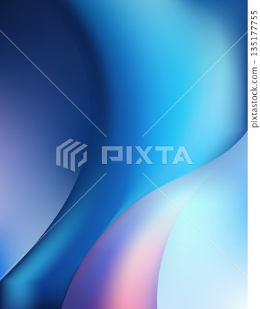 Abstract blue background with fluid sweeping curves and soft light gradients for modern corporate presentations and professional web design templates featuring elegant deep blue motion 135177755